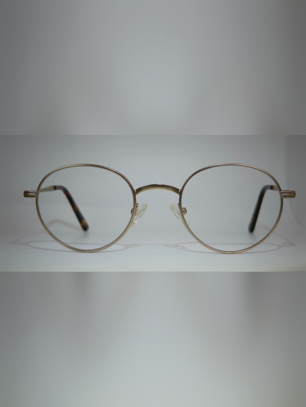 Izabel. Gold Round Metal Frame Eyeglasses - Classic Shape Petite Women's Eyewear